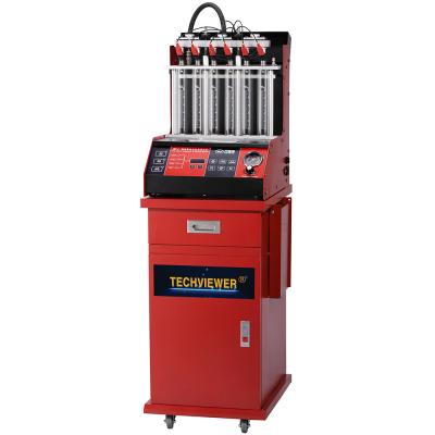 China 6 Injectors Fuel Injector Tester And Cleaner With Built In Ultrasonic Bath 110v 220v for sale