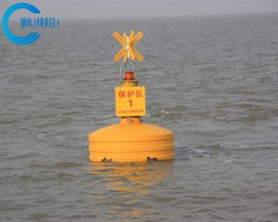 China Green Red Yellow Water Navigation Buoys Ocean With Solar Signal Light for sale