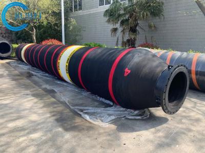 Cina tubi flessibili di dragaggio di gomma di galleggiamento di auto 24inch per il vuoto dell'acqua dei residui della sabbia in vendita