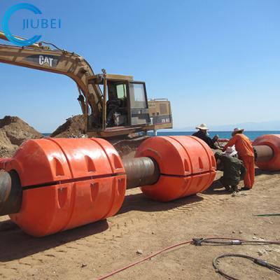 China Cylindrical PE PU Dredging Pipe Floats For Marine Applications for sale