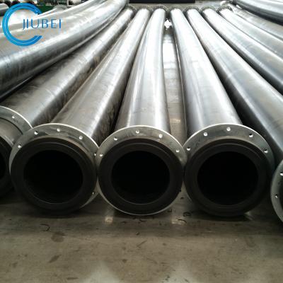 China Hdpe Dredge Pipe For Sale Oil Sand Mud Discharge Flange End 24 Inches for sale