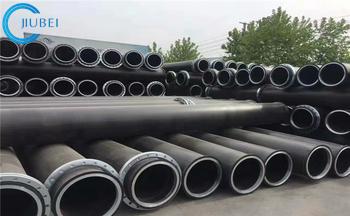 China Explotación minera de dragado PE del HDPE de SDR26 de la rastra del tubo del flotador del agua del fango del gas de alta densidad de la arena en venta