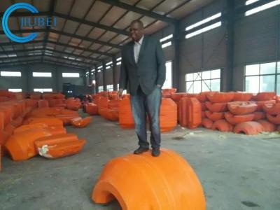 China Orange Hose Poly Pipe Floats Dredging Floaters Floating And Dredging Equipment 500mm for sale
