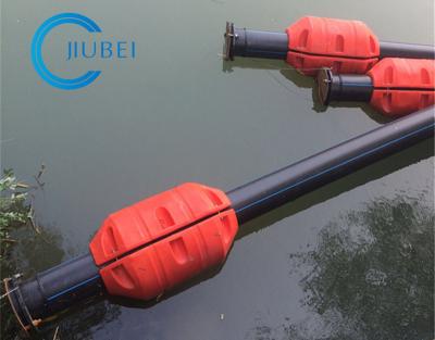 中国 泡が充填された高密度PUが付いている紫外線抵抗力がある高い浮力の湖/川/海の浚渫の浮遊管の浮く物 販売のため