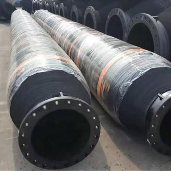 China Tubos de dragagem auto-flutuantes de borracha preta resistentes à abrasão Faixa de temperatura -30C-80C à venda