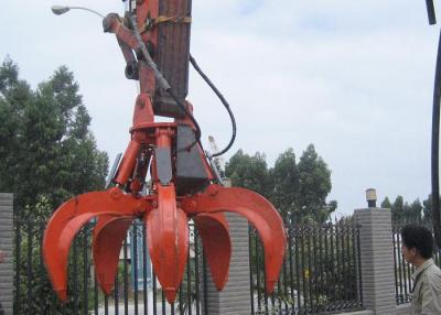 China 5 Cylinders Excavator Grapple , Hydraulic Orange Peel Grapple for sale