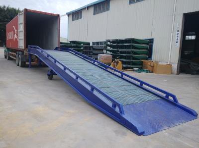 China Galvanized Steel Container Mobile Yard Ramp Portable Loading Ramps for sale