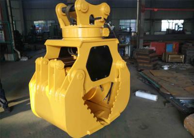 China Customized Hydraulic Worm Excavator Rotating Grapple Q345B + Hardox for sale