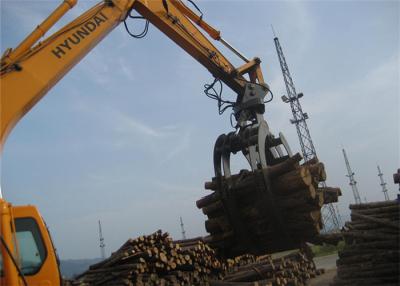 China 360 Degree Rotating Wood Grapple Attachment For Excavator Komatsu PC200 for sale