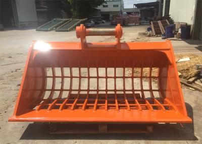 China Hitachi ZX350 Excavator Skeleton Bucket With 2000mm Width Orange Color for sale