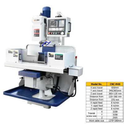 China High Rigidity Vertical CNC Milling Machine 1 ~ 4000mm/Min Cutting Rapid Feed for sale
