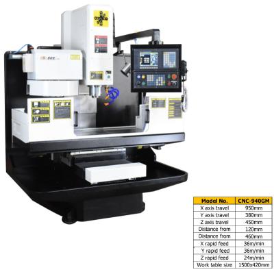 China BT40 Spindle Vertical CNC Machine Center 1500x420mm Work Table Customized for sale