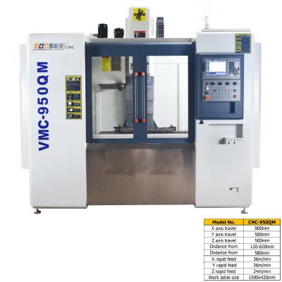 China VMC CNC Vertical Milling Machine 500mm Z Axis Travel 8000mm/Min Cutting Rapid Feed for sale