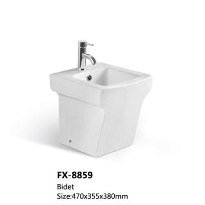 China Sanitary Ware Floor Mounted Bidets Fixing to Wall With Back Bathroom Ceramic Bidets for sale