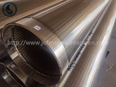 China filtro de tela de aço inoxidável da cunha de entalhe de 406mm 1.0mm para 300 medidores de Wells profundo à venda