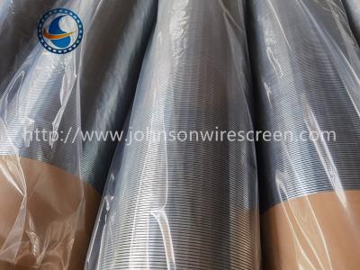 China Low Carbon Galvanized Johnson Wire Wrapped Screen Pipe For Water Wells for sale
