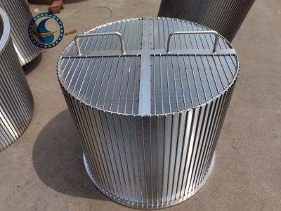 China Ss304 450mm Dia Wedge Wire Mesh Filter Screens For Wastewater Treatment for sale