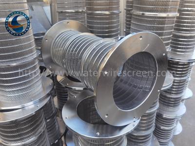 China Filtro de aço inoxidável não de obstrução da polpa de 304 Johnson Wedge Wire Screens For à venda