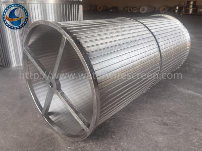 China cesta de aço inoxidável da tela de filtro do fio da cunha 316l de 490mm para filtros do raspador à venda