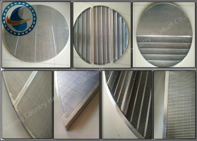 China 25-1200mm Diameter Welded Wedge Wire Screen Panels For Petrochemical for sale