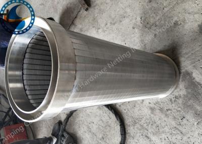 China Energy Saving Profile Wire Coutinuous Slot Screen For Wastewater Filter for sale