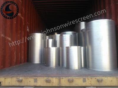 China Customized Stainless Steel Well Screen , Industrial Welded Wedge Wire Screen for sale