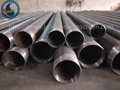 China 40 Slot Johnson Vee Wire Screen Wire Wrapped Pipe Long Service Life for sale