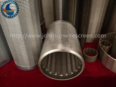 China Vee Shape Johnson Stainless Steel Well Screens Various Construction Types for sale