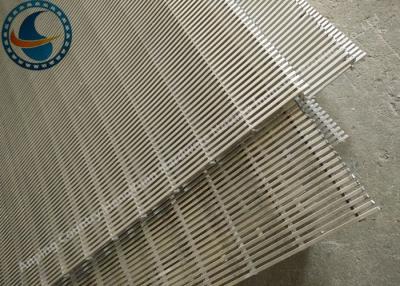 China Flache Johnson Type Wedge Wire Screen-Platten für das Wasser, das Ausrüstung behandelt zu verkaufen