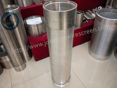 China 40 Slot Stainless Steel Water Well Screen Solid Structure OEM / ODM Available for sale