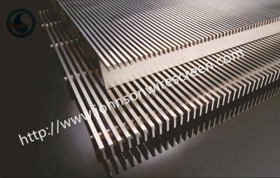 China Customized Stainless Steel Wedge Wire Grates / Wedge Wire Sheets 0.05-50mm Slot for sale