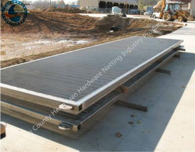 China SS Filter Johnson Wire Screen , Stainless Steel Flat Wedge Wire Panel Non Clogging for sale