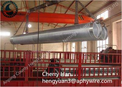 China Stainless Steel Wedge V Wire Screen , Metal Well Pipe Screens Liquid Filter for sale