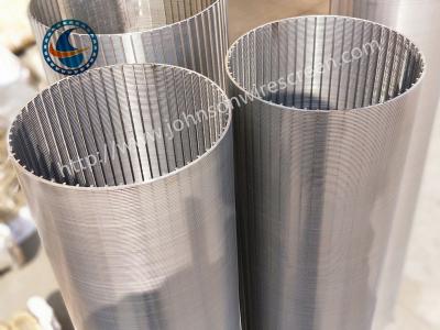 China Pure Round Wedge Wire Screen Filter , Wrap Wire Screen Outside Scraper Type for sale