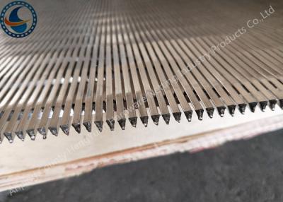 China Custom Wedge Wire Screen Panels / Stainless Steel Mesh Plate Non - Clogging for sale