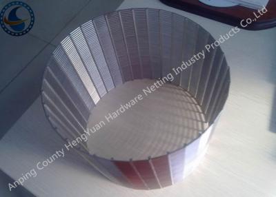 China Free Sample Wedge Wire Screen Filter , Wedge Wire Sheets Anti - Corrosion for sale