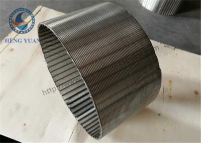 China Ferida Johnson Stainless Steel Well Screens do envoltório do fio para o poço de água à venda