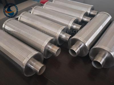 China Stainless Steel 304 OD 76mm Wedge Wire Screen With M32 Male Thread for sale