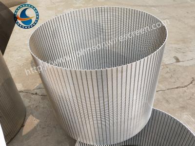 China Wastewater Treatment Wedge Wire Mesh Screen Anti - Corrosion 1.0 Mm Slot Opening for sale