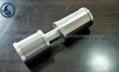 China SS Johnson Wedge Wire Screen Nozzle past voor Cliënt 0.051mm Groefgrootte aan Te koop
