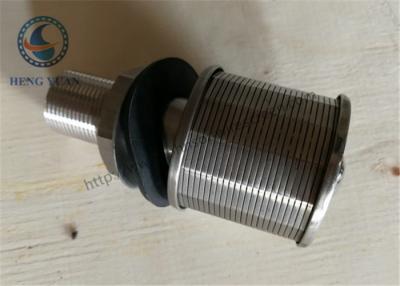 China 316L Stainless Steel Wedge WIre Slot Water Screen Nozzle 57mm Diameter for sale