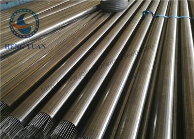 China Water Well Screen Johnson V Wire Screen , Stainless Steel Wedge Wire Screen for sale