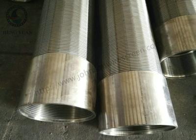 China SS 205 / 304 / 316 / 316L Johnson Screen Pipe , Johnson Wire Wrap Screen Tube for sale