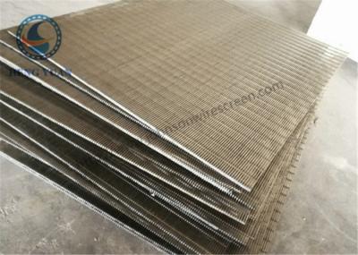 China Stainless Steel 304 316 Wedge Wire Screen V Shape Slot Screen Panels 1219 mm Length for sale
