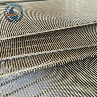 China Ss 304 0.7mm Slot Wedge Wire Screen Panels For Solid Liquid Separation for sale