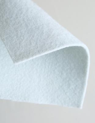 Chine Tissu non-tissé de géotextile de filament de polypropylène court blanc de polyester à vendre