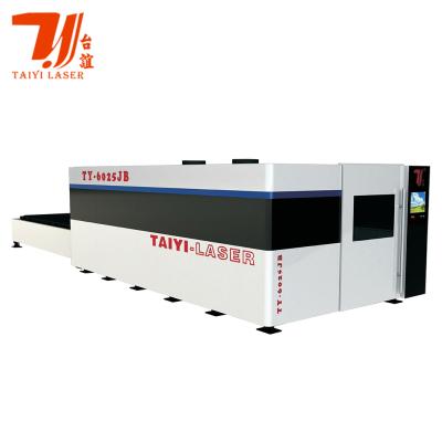 China High Power Full Enclosed CNC Fiber Laser Cutting Machine Cypcut Hypcut Beckhoff for sale