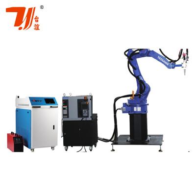 China Máquina automática de corte a laser de fibra de metal 6 eixos sistema de braço robótico à venda