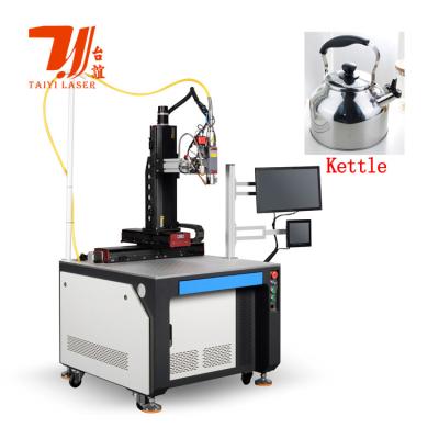 China 3000W 6000W Máquina automática de soldagem a laser para chaleira Spout Teapot Body Teapot Base Soldagem à venda