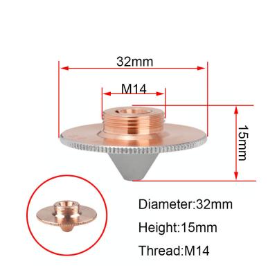 China M11 Dia.28mm Caliber 0.8 - 6.0mm Laser Cutting Nozzle For WSX Empower Fiber Laser Cutting Head for sale